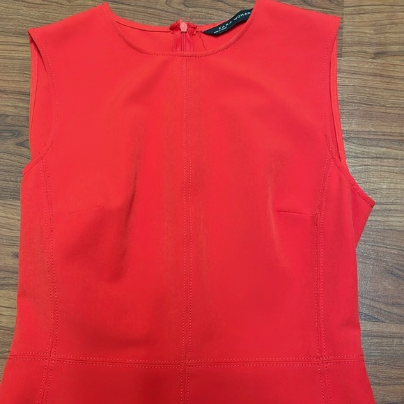 ZARA Sheath Red Dress ZW Collection Size Small - Picture 6 of 8